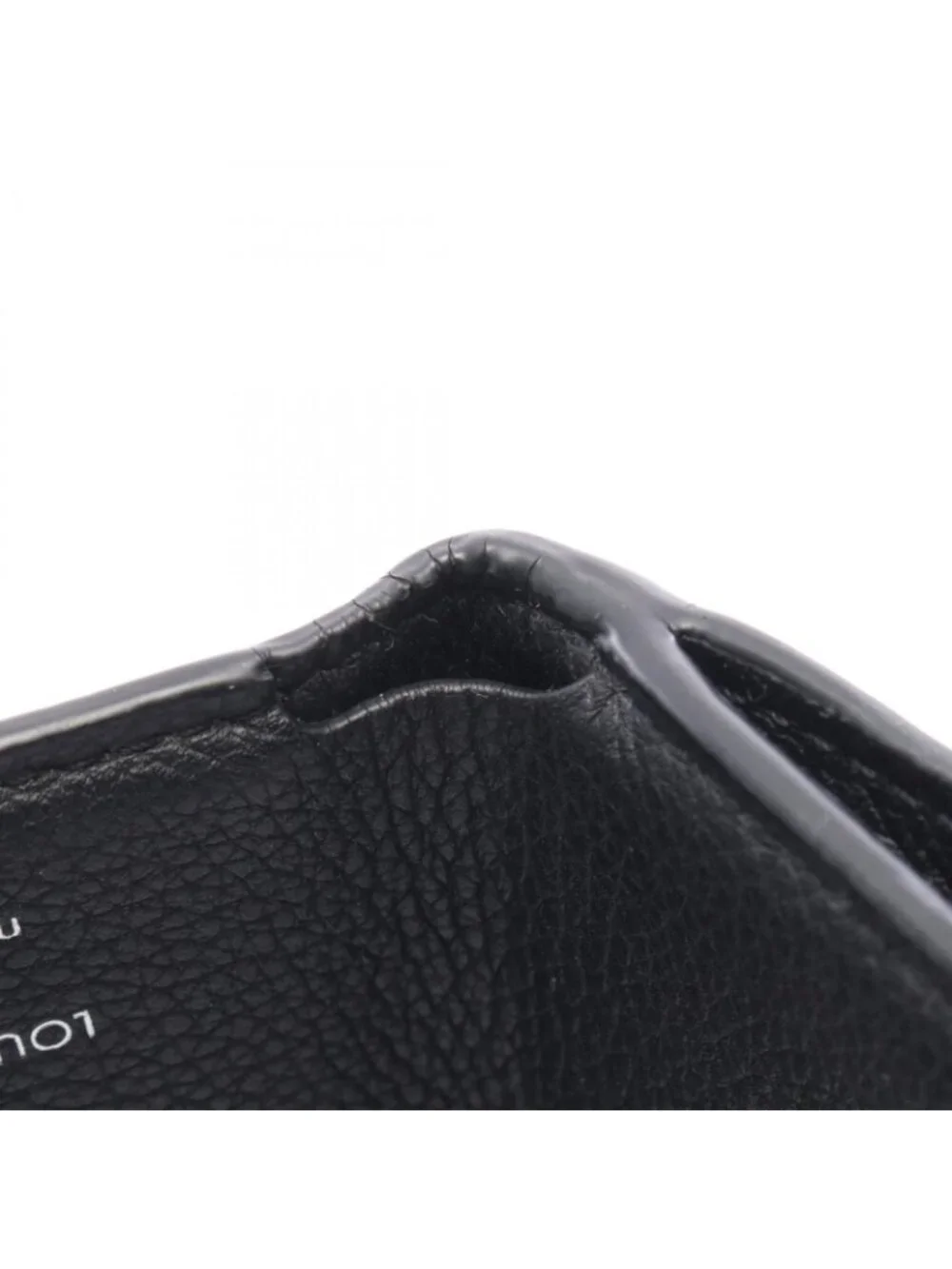 Louis Vuitton Trifold Wallet Portefeuille Lock Mini Noir Leather